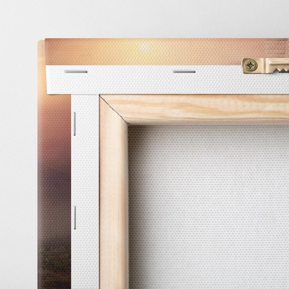 Obraz na płótnie 120x40 - Wędrówka po malowniczej drodze - droga, schody