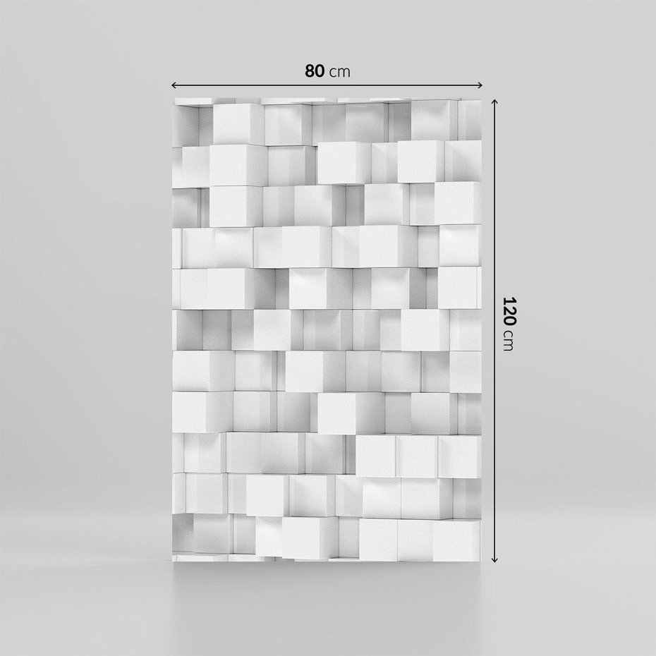 Obraz na płótnie 80x120 - Abstrakcja w 3D: kolorowa ekspresja - 3D, abstrakcja