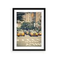 Plakat w ramie 30x40 - Miasto Taksówek - taksówki, miasto - rama czarna