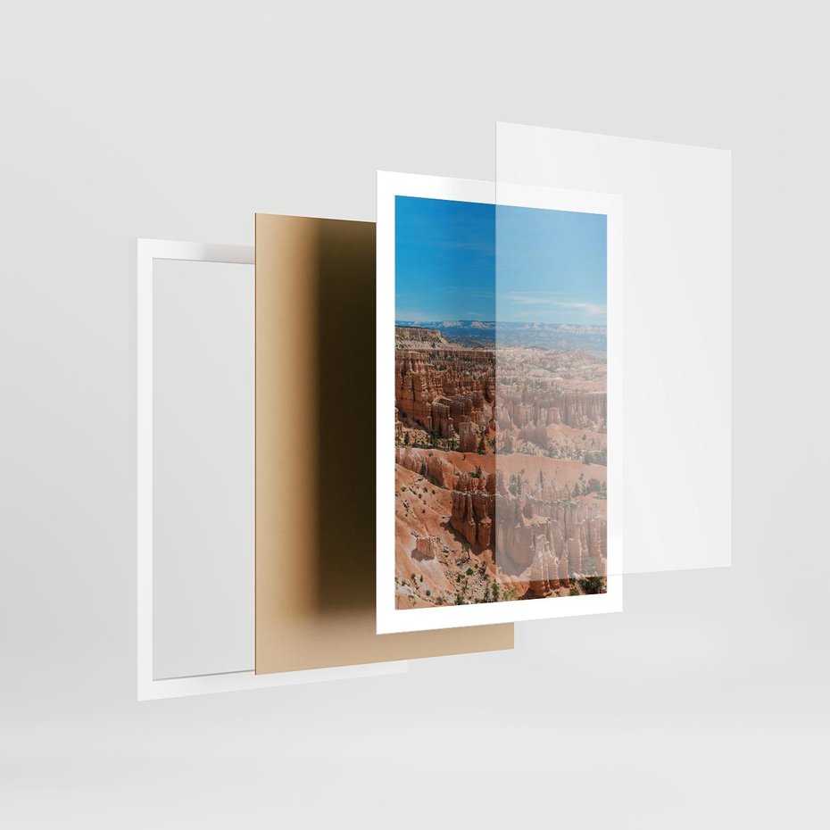 Plakat w ramie 50x70 - Wielki Kanion - wielki kanion, krajibraz - rama biała