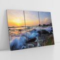 Obraz na płótnie 120x80 - Morze, skały i fale - morze, skały