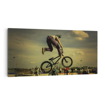 Obraz na płótnie 140x70 - "BMX - Sportowa Adrenalina - BMX, rower