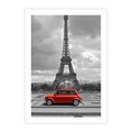 Plakat bez ramy 50x70 - Paryż z wieżą Eiffla w tle - Paryż, Eiffla