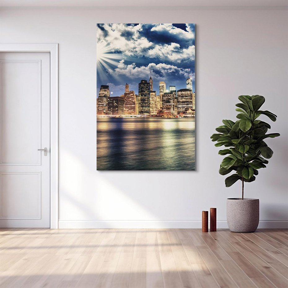 Obraz na płótnie 80x120 - Majestatyczny Manhattan - Nowy York, USA