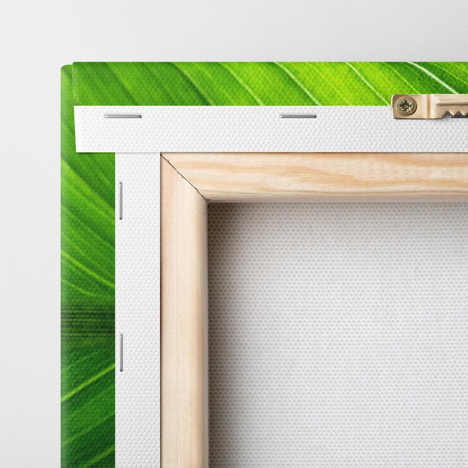 Obraz na płótnie 80x80 - Abstrakcja: interpretacje w liściach - liść, abstrakcja