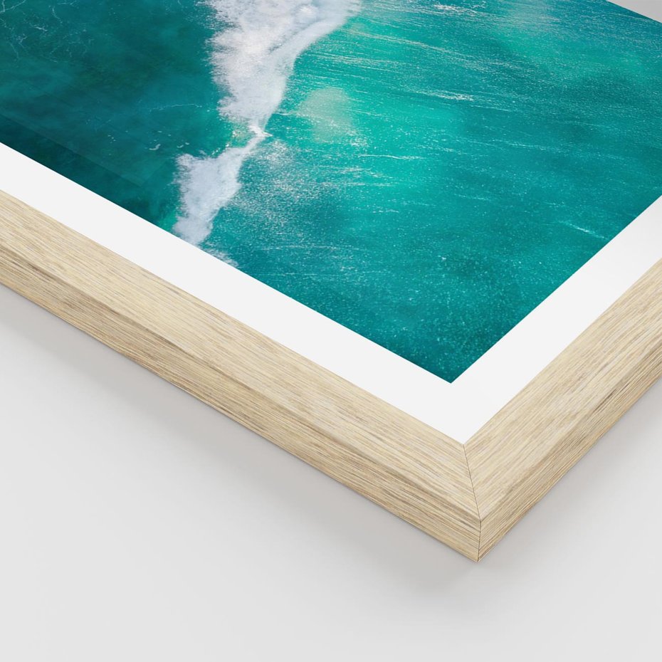 Plakat w ramie 40x50 - Siła i Spokój - morze, ocean - rama drewno