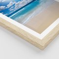 Plakat w ramie 50x70 - Wakacyjna plaża - plaża, wakacje - rama drewno