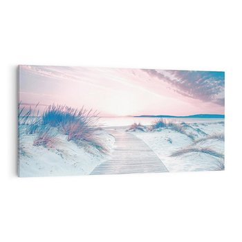 Obraz na płótnie 140x70 - Magia Zachodu Słońca - fotografia, stonowane kolory