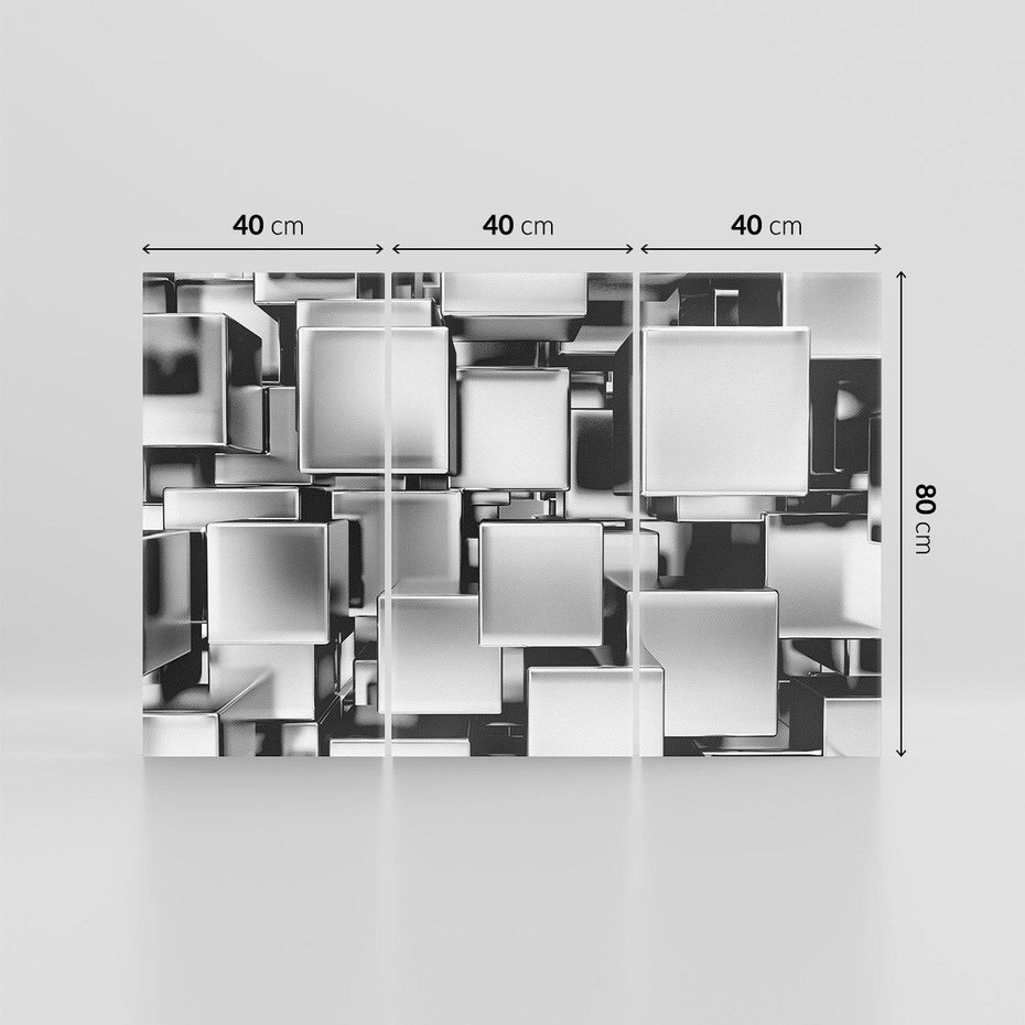 Obraz na płótnie 120x80 - Nowe Wymiary Sztuki - 3D, abstrakcja