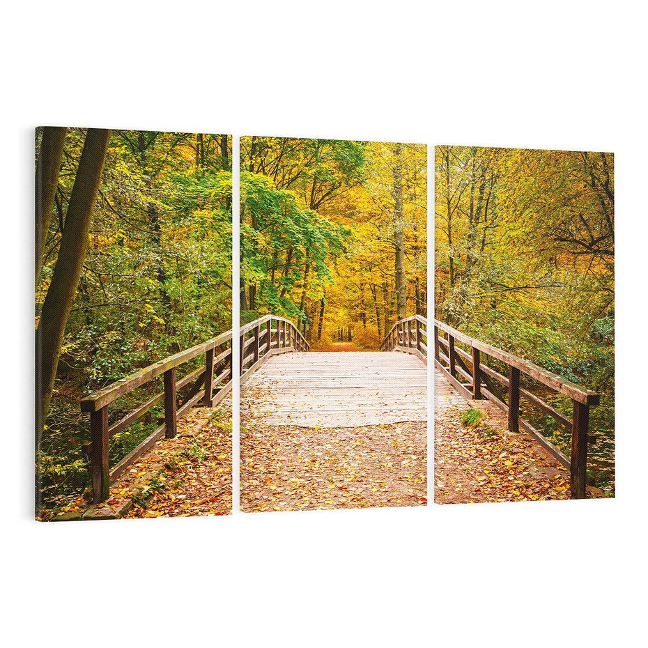 Obraz na płótnie 120x80 - Spacer Ścieżką w Las - ścieżka, spacer