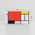 Obraz na płótnie 120x60 - "Composition with Red, Yellow, Blue, and Black" (1921), Piet Mondrian - Reprodukcja - reprodukcja, obraz na płótnie