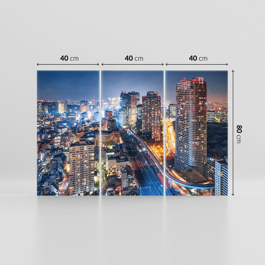 Obraz na płótnie 120x80 - Błyskawica w Azji - Tokio, Japonia