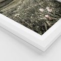 Plakat w ramie 50x70 - Nostalgiczne Góry - górski krajobraz, łaka w górach - rama biała