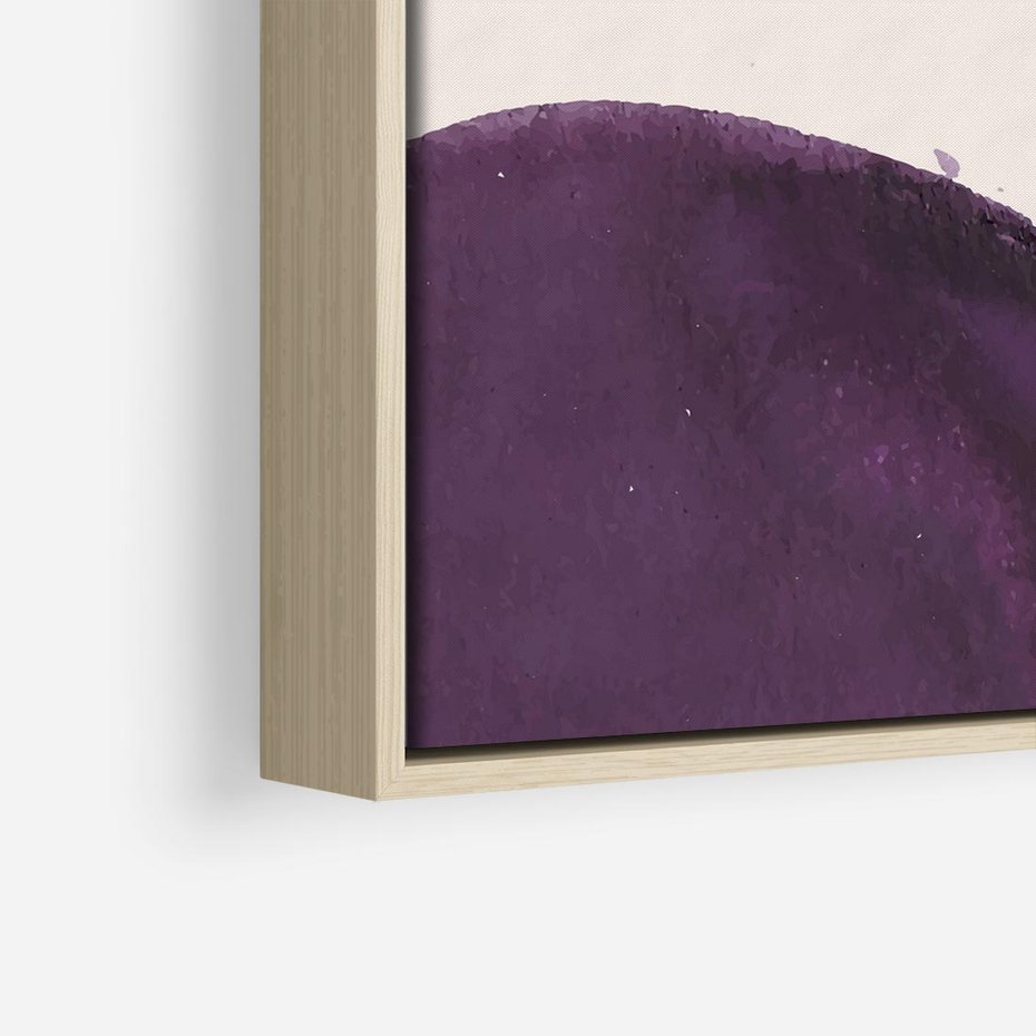 Obraz w ramie 80x80 - Kolorowe Impresje - abstrakcyjne akwarelowe plamy, nieregularne linie - rama drewno