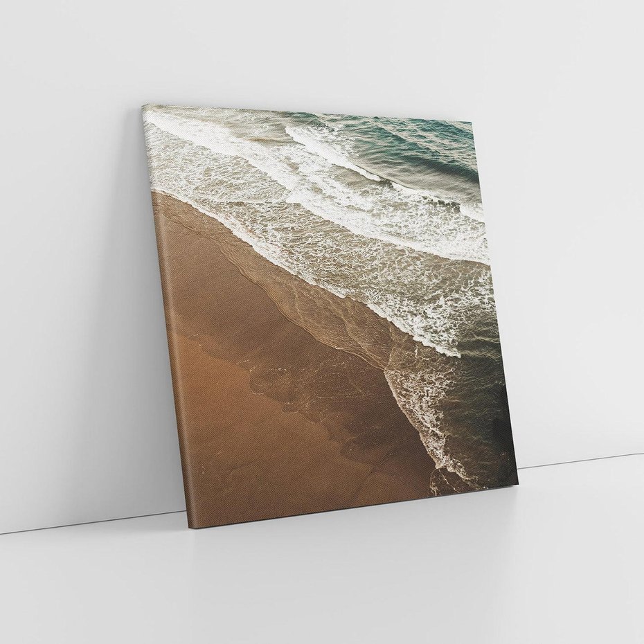 Obraz na płótnie 30x30 - Spokój nad plażą - plaża, morze