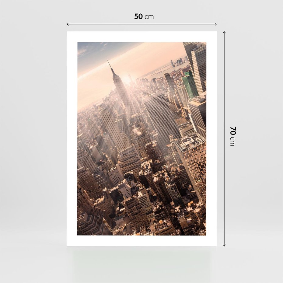 Plakat bez ramy 50x70 - Dynamika Nowego Jorku - Nowy Jork, miasto