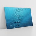 Obraz na płótnie 70x50 - Gra Bąbelków - woda, bąbelki