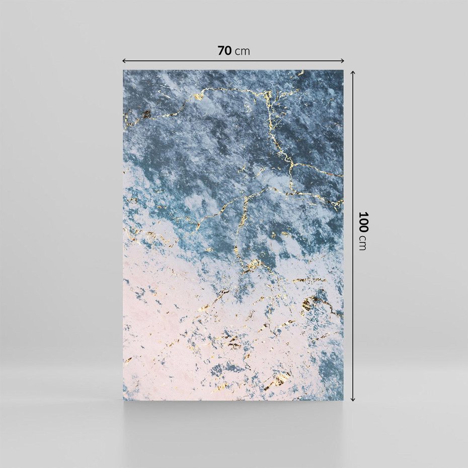 Obraz na płótnie 70x100 - Elegancja i Wyrafinowanie - marmur, złoto