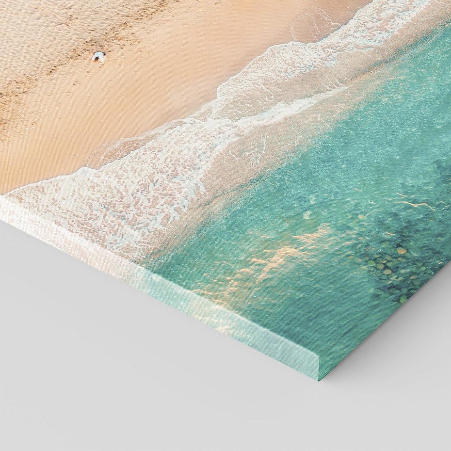 Obraz na płótnie 70x70 - Oczy turkusu - fotografia, plaża