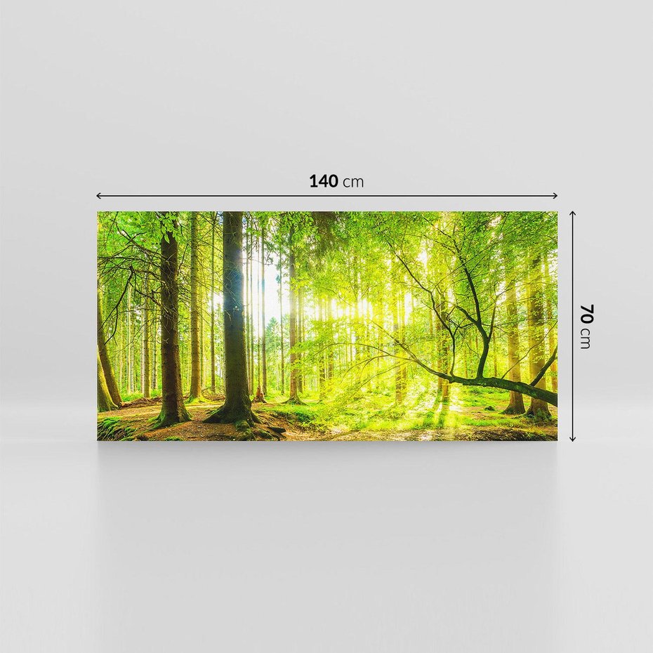 Obraz na płótnie 140x70 - Las w pełnym rozkwicie - las, drzewa