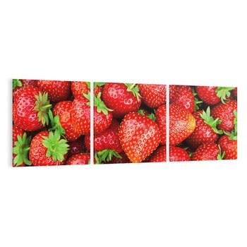 Obraz na płótnie 120x40 - Słodkie kuszenie - truskawki, owoce