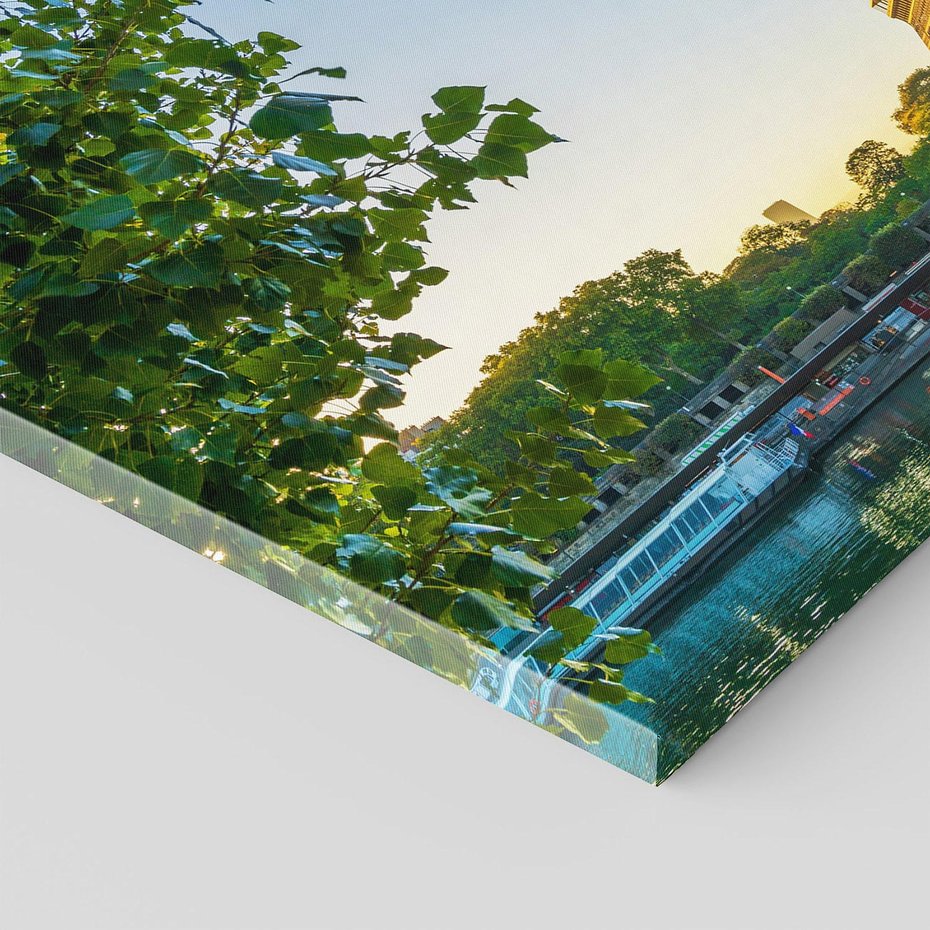 Obraz na płótnie 120x80 - Wieża Eiffla w blasku - Paryż, Francja