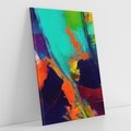 Obraz na płótnie 70x100 - Abstrakcyjne wizje czasu - żywe radosne kolory, plamy kolory