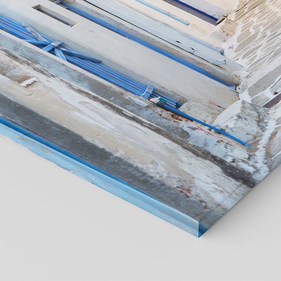 Obraz na płótnie 70x50 - Urok greckiej uliczki - Grecja, wyspa