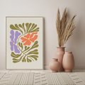 Obraz w ramie 50x70 - Bezgraniczne Impresje - kwiaty, abstrakcja - rama drewno