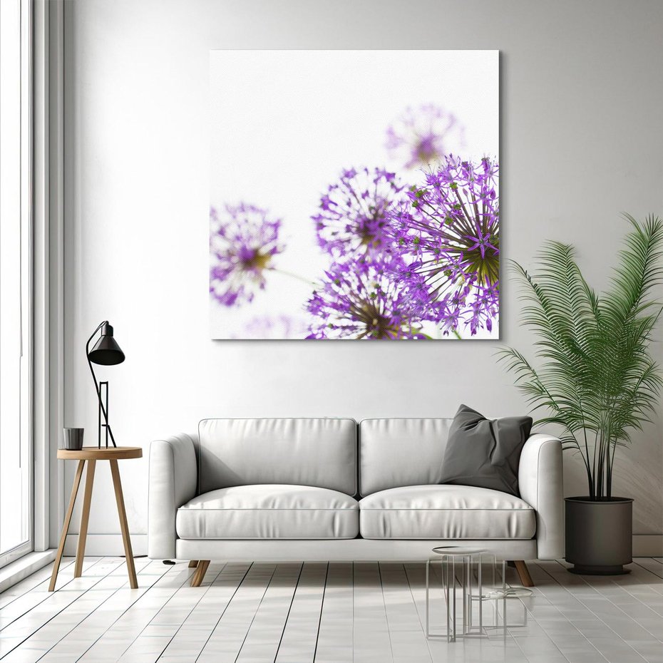 Obraz na płótnie 40x40 - Kwiatowe pejzaże: natura w rozkwicie - kwiaty, natura