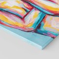 Obraz na płótnie 60x60 - Nagie Natchnienie - obraz olejny, naga kobieta
