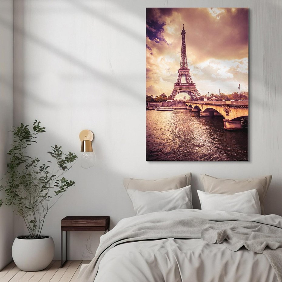 Obraz na płótnie 70x100 - Eiffla: ikona Paryża - Eiffla, Paryż