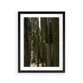 Plakat w ramie 30x40 - Wyjątkowy Klimat Boho - kaktusy, pustynia - rama czarna