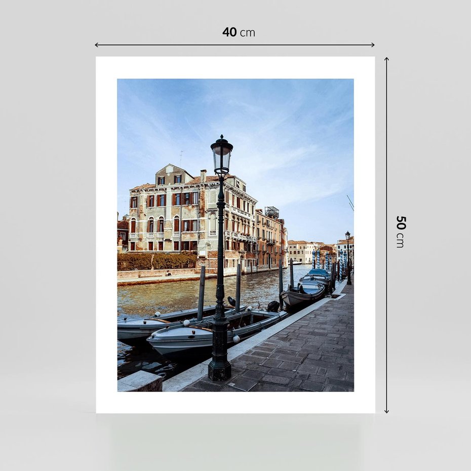 Plakat bez ramy 40x50 - Kanały Wenecji - Wenecja, kanały