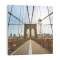 Obraz na płótnie 30x30 - Duch Manhattanu - most, Nowy Jork
