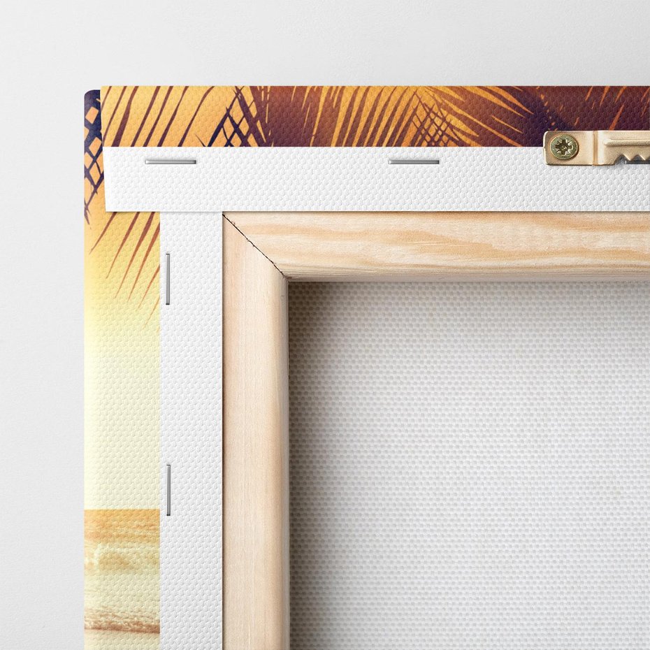 Obraz na płótnie 120x80 - Magia zachodu słońca na Karaibach - Karaiby, zachód