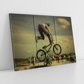 Obraz na płótnie 120x80 - "BMX - Sportowa Adrenalina - BMX, rower