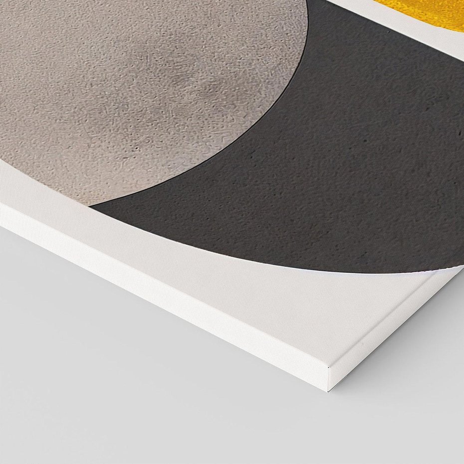 Obraz na płótnie 120x60 - Tajemnice sztuki odkryte - geometryczne półkola, kształty