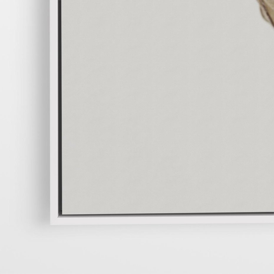 Obraz w ramie 70x50 - Suszone piękno - susz, suche - rama biała