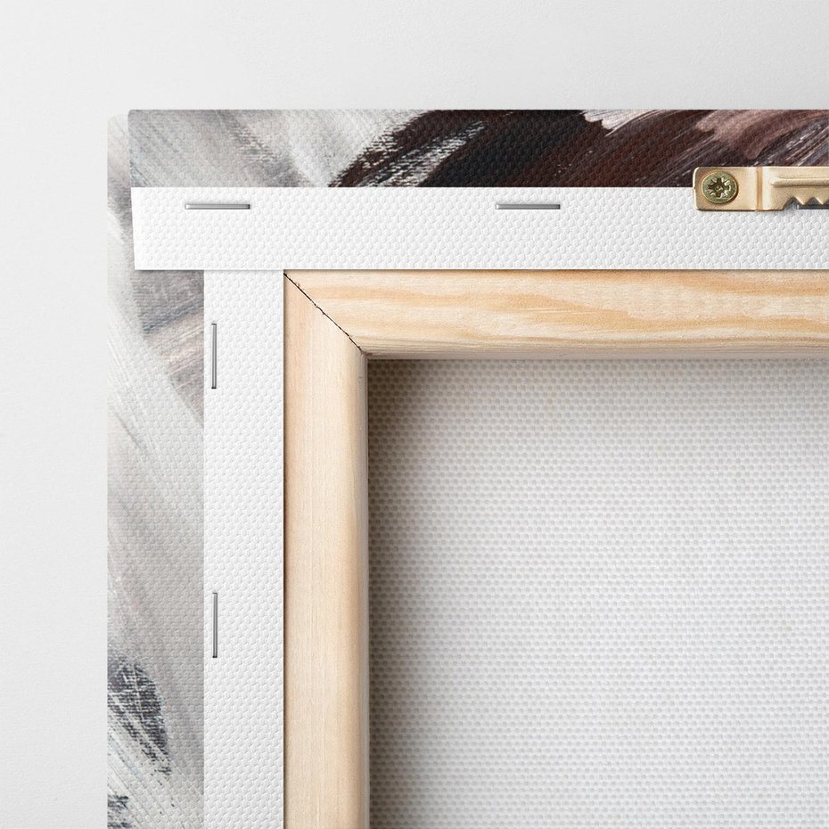 Obraz na płótnie 140x70 - Eksploracja Dramaturgii - abstrakcyjny chaos, chatyczne maźnięcia pędzla