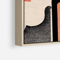 Obraz w ramie 100x70 - Loftowa Harmonia - abstrakcja, styl loftowy - rama drewno