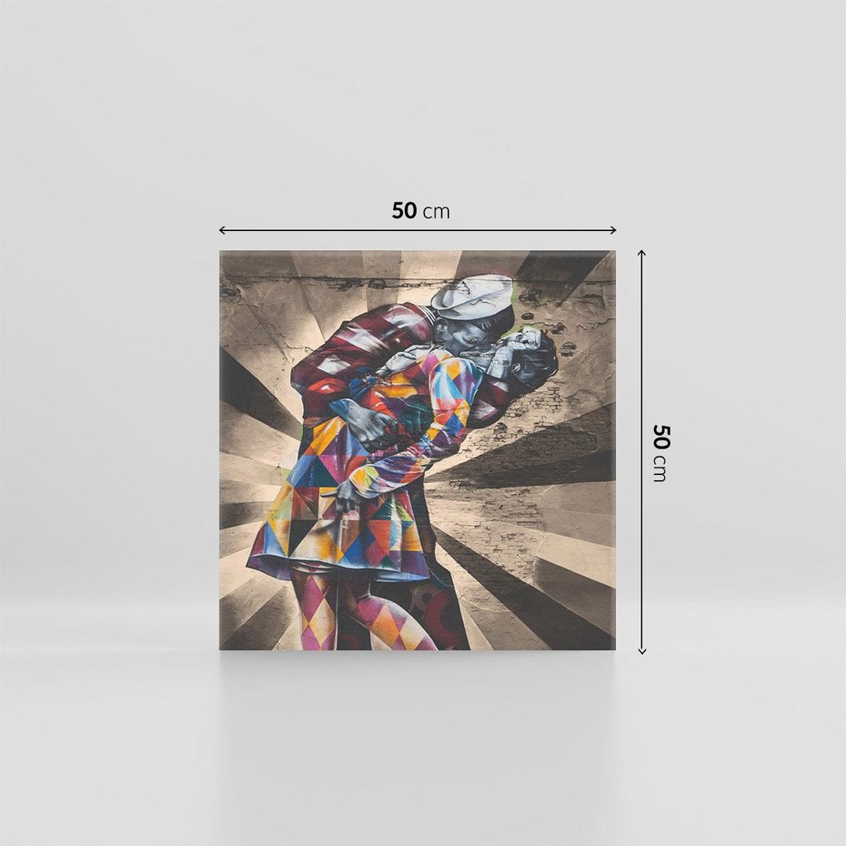 Obraz na płótnie 50x50 - Marynarz w świecie graffiti - marynarz, graffiti