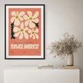 Plakat bez ramy 30x40 - Szkicowane Kolorowe Uczucia - kwiatowa kompozycja, minimalizm