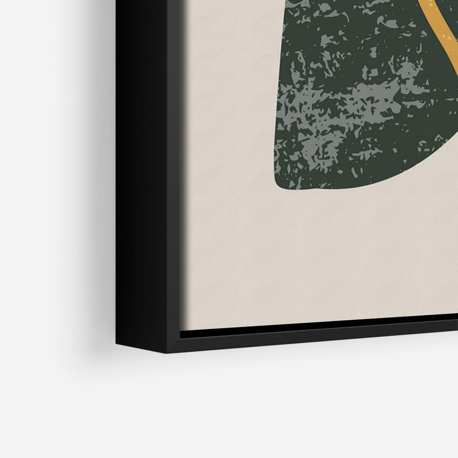 Obraz w ramie 50x70 - Nowoczesne Dialogi Materii - nowoczesny plakat, abstrakcyjne kształty - rama czarna