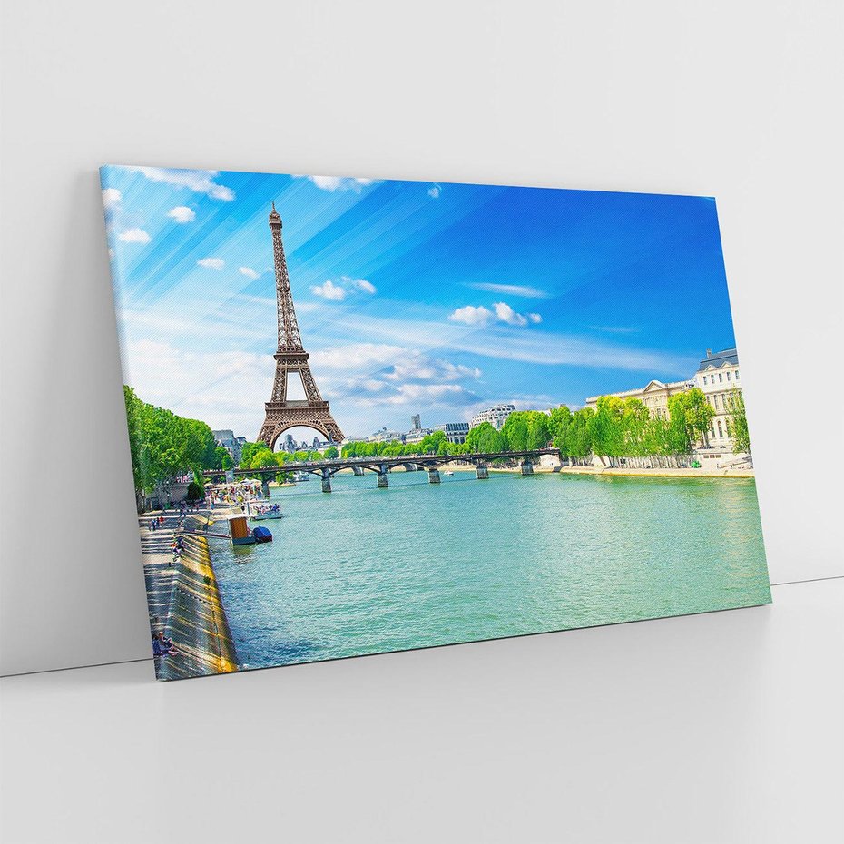 Obraz na płótnie 120x80 - Romantyczne spotkanie - Paryż, Wieża