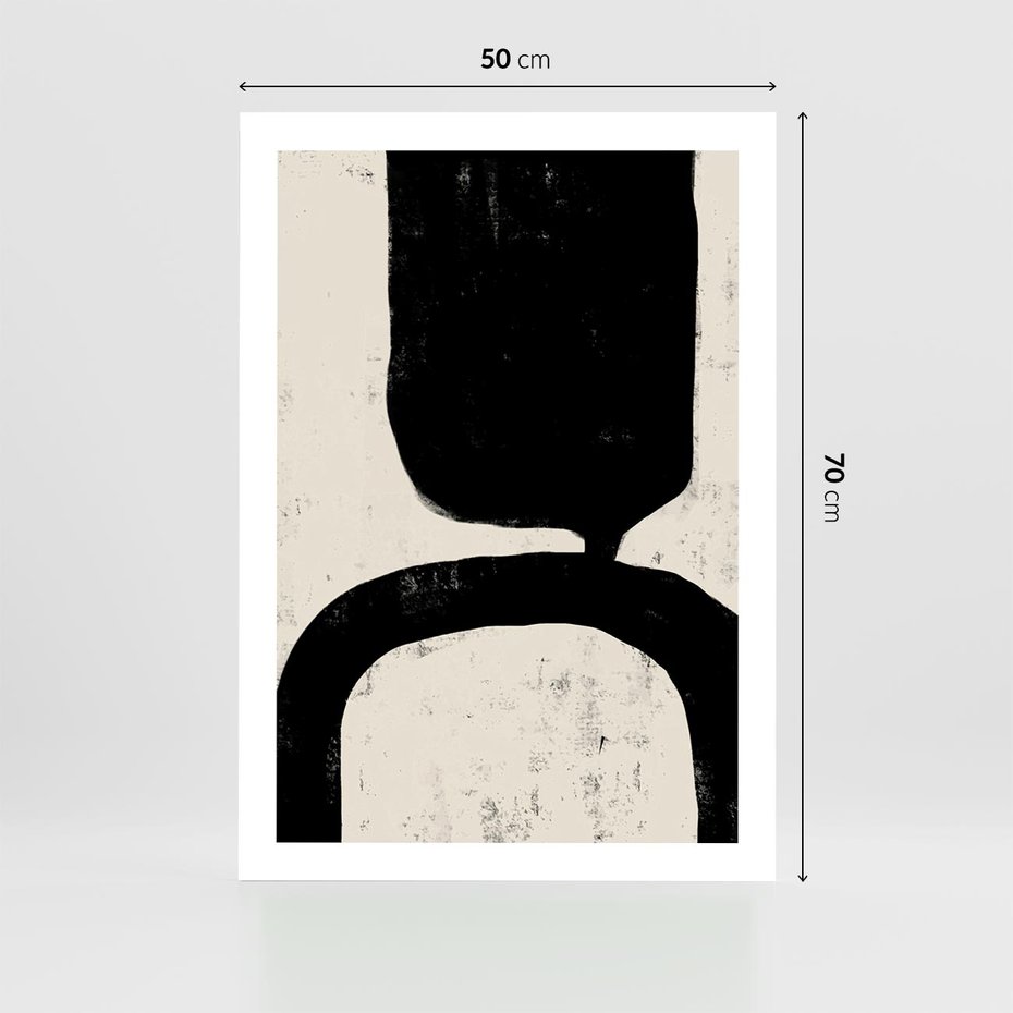 Plakat bez ramy 50x70 - Przenikające Plamy - abstrakcyjna sztuka, minimalizm