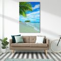 Obraz na płótnie 50x70 - Ucieczka do Raju - wyspa tropikalna, plaża
