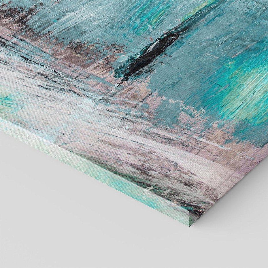 Obraz na płótnie 70x50 - Odbicie utraconych barw - abstrakcja, niepokój