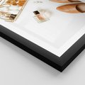 Plakat w ramie 30x40 - Elegancja w Szafie - modowa fotografia, buty - rama czarna