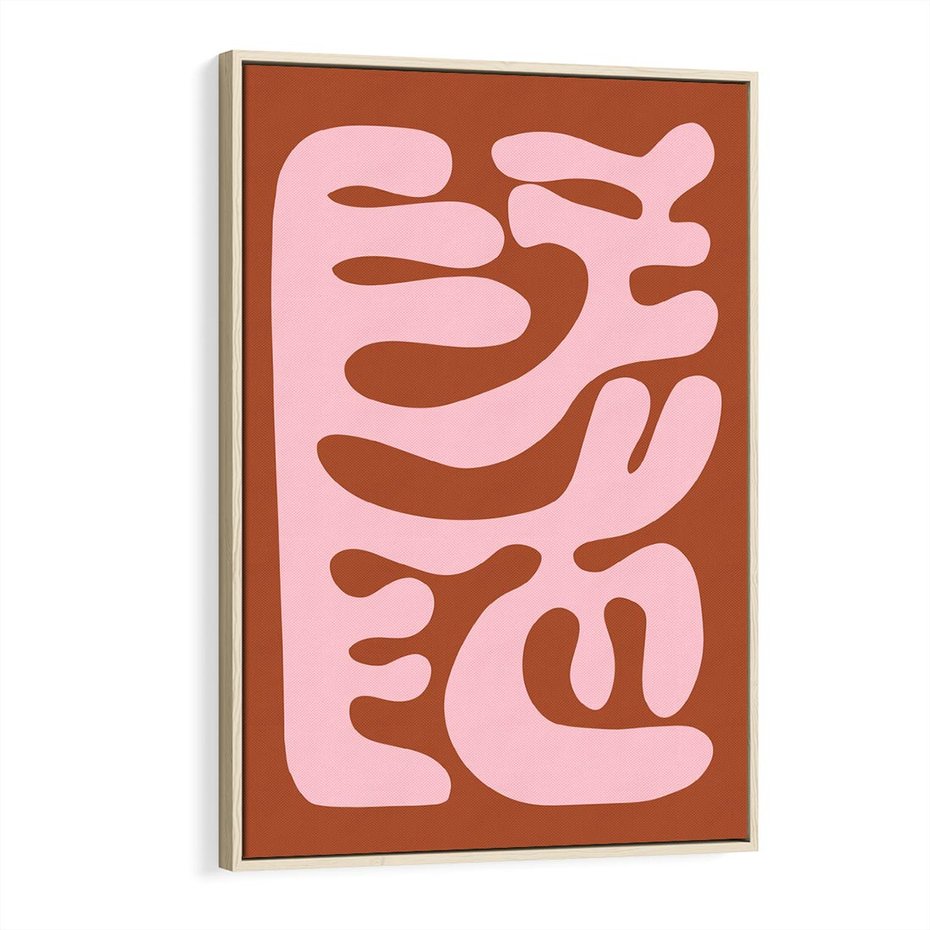 Obraz w ramie 70x100 - Migotliwe Boho Marzenia - abstrakcyjny obraz, plakat - rama drewno